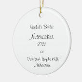 Aangepaste Marzipan/ventilator/maid/sneeuwkraker Keramisch Ornament (Links)