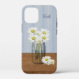 Aangepaste Mason Jar of Daisies Case-Mate iPhone Case