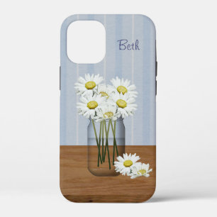 Aangepaste Mason Jar of Daisies Case-Mate iPhone Case