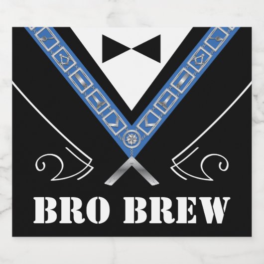 Aangepaste Masonic Bierflesetiketten Bier Etiket (Enkel label)