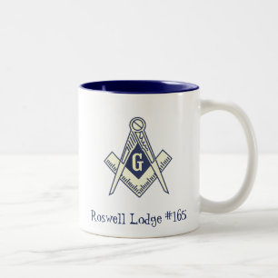 Aangepaste Masonic Blue Lodge Coffee-Mok Tweekleurige Koffiemok