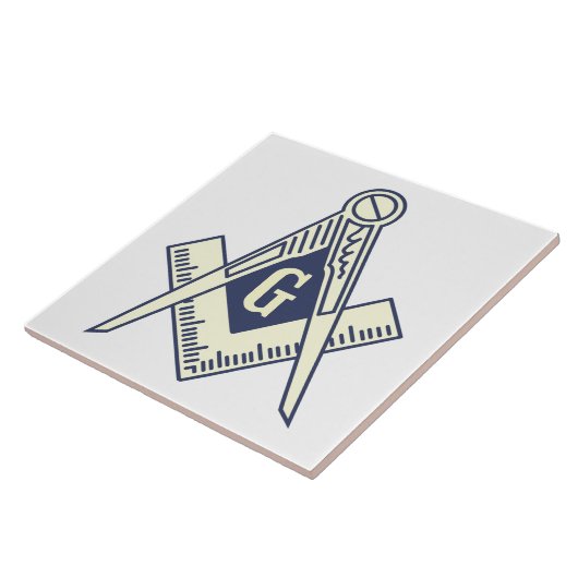 Aangepaste Masonic Blue Lodge Wall Tile Tegeltje (Zijkant)