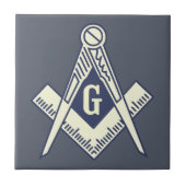 Aangepaste Masonic Blue Lodge Wall Tile Tegeltje (Voorkant)