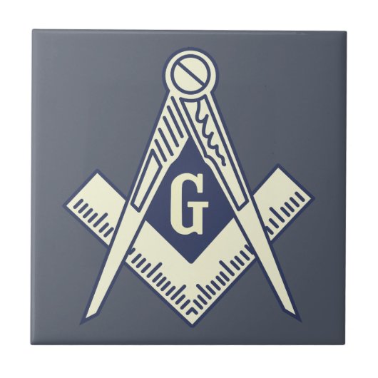 Aangepaste Masonic Blue Lodge Wall Tile Tegeltje (Voorkant)