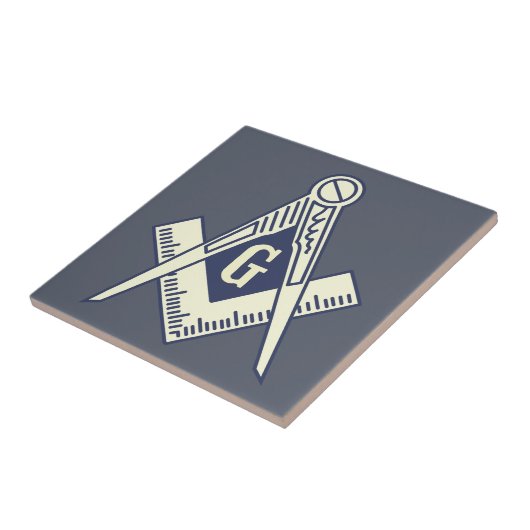 Aangepaste Masonic Blue Lodge Wall Tile Tegeltje (Zijkant)