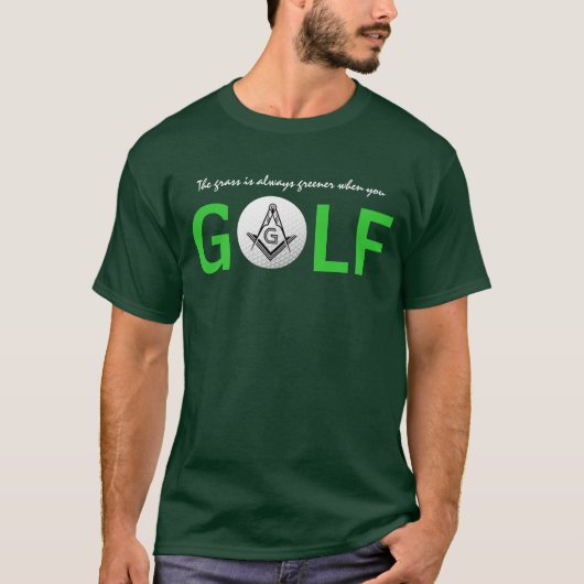 Aangepaste Masonic Golf-Shirten | Freemason T Shir T-shirt (Voorkant)