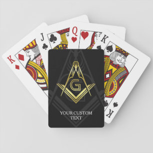 Aangepaste Masonic Poker-kaarten   Freemason Gifts Pokerkaarten