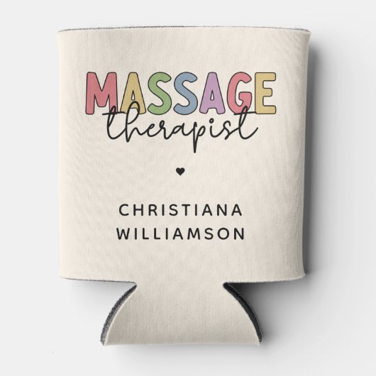 Aangepaste massagetherapie | Massagetherapiecadeau Blikjeskoeler (Voorkant)