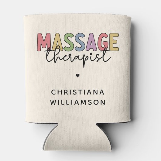 Aangepaste massagetherapie | Massagetherapiecadeau Blikjeskoeler (Achterkant)
