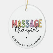 Aangepaste massagetherapie | Massagetherapiecadeau Keramisch Ornament (Links)