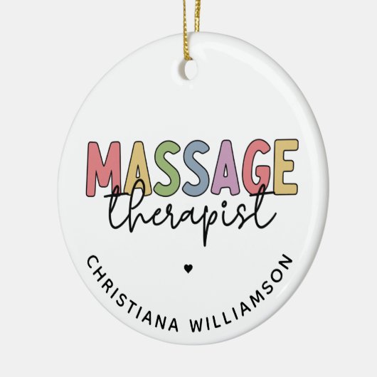 Aangepaste massagetherapie | Massagetherapiecadeau Keramisch Ornament (Links)
