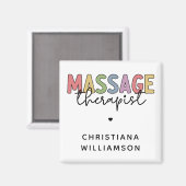 Aangepaste massagetherapie | Massagetherapiecadeau Magneet (Voorkant / Achterkant)