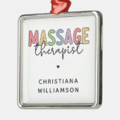 Aangepaste massagetherapie | Massagetherapiecadeau Metalen Ornament (Links)