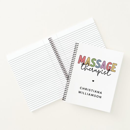 Aangepaste massagetherapie | Massagetherapiecadeau Notitieboek (Binnen)