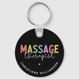 Aangepaste massagetherapie | Massagetherapiecadeau Sleutelhanger