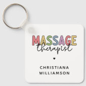Aangepaste massagetherapie | Massagetherapiecadeau Sleutelhanger (Voorkant)