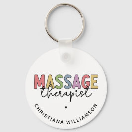 Aangepaste massagetherapie | Massagetherapiecadeau Sleutelhanger