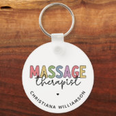 Aangepaste massagetherapie | Massagetherapiecadeau Sleutelhanger (Voorkant)