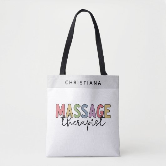 Aangepaste massagetherapie | Massagetherapiecadeau Tote Bag (Voorkant)
