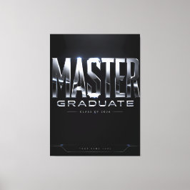 Aangepaste Master Afstudeerders 2026 Aandenken Canvas Afdruk
