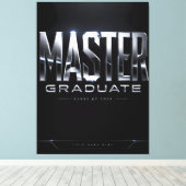 Aangepaste Master Afstudeerders 2026 Aandenken Canvas Afdruk (Insitu (Houten vloer))