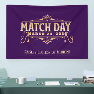 Aangepaste Match-dag 2026 Medische Residentie Spandoek