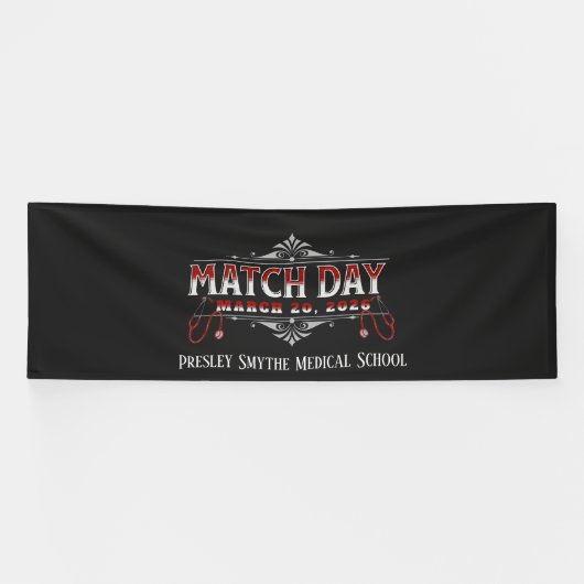 Aangepaste Match Day 2026 Banner voor medische ver (Horizontaal)