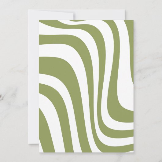 Aangepaste Matcha Bruids Uitnodigen - Bewerkbare S Kaart (Achterkant)