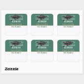 Aangepaste matte klasreünie naam sticker (Vel)
