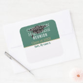 Aangepaste matte klasreünie naam sticker (Envelop)