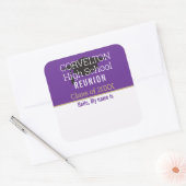 Aangepaste matte klasreünie naam sticker (Envelop)