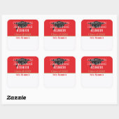 Aangepaste matte klasreünie naamlabel sticker (Vel)