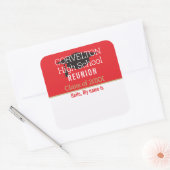 Aangepaste matte klasreünie naamlabel sticker (Envelop)