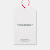 Aangepaste matte sieradenkaarten voor je DIY pons Cadeaulabel (Achterkant)