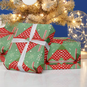 Aangepaste Matte Vintage Christmas Wrapping Paper Cadeaupapier