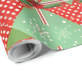 Aangepaste Matte Vintage Christmas Wrapping Paper Cadeaupapier (Rol Hoek)