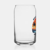 Aangepaste Maui Trip Sunrise Palmbomen Keepsake Blikvorm Glas (Rechts)