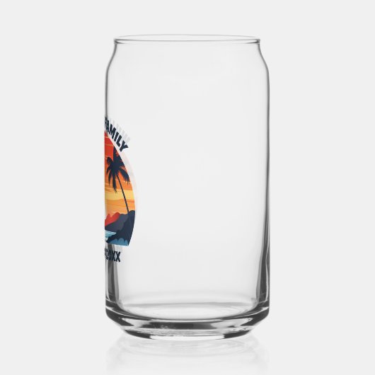 Aangepaste Maui Trip Sunrise Palmbomen Keepsake Blikvorm Glas (Links)
