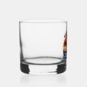 Aangepaste Maui Trip Sunrise Palmbomen Keepsake Whisky Glas (Rechts)