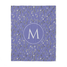 Aangepaste Mauve Floral MONOGRAM