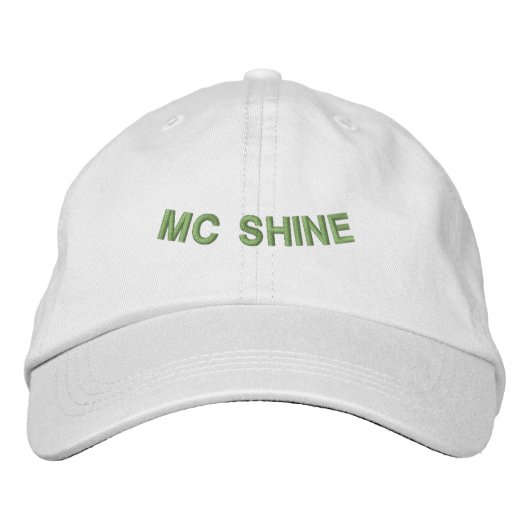 Aangepaste MC Shine Celebration Kledingkast Verste Geborduurde Pet (Voorkant)