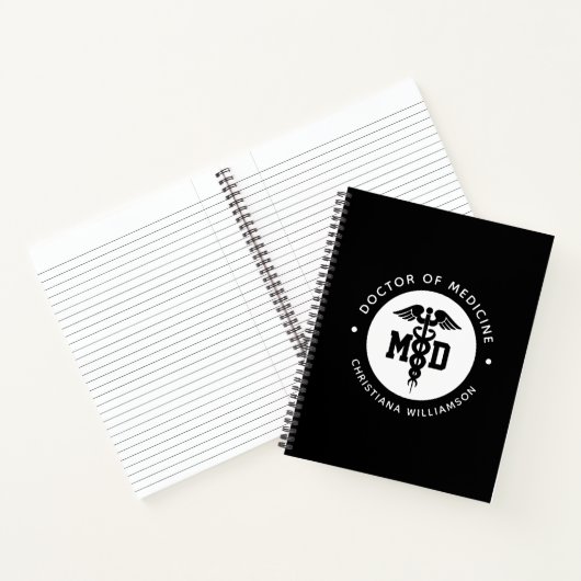 Aangepaste MD Doctor of Medicine Doctor Afstuderen Notitieboek (Binnen)