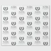 Aangepaste MD Doctor of Medicine Med School Afstud Cadeaupapier (Vlak)