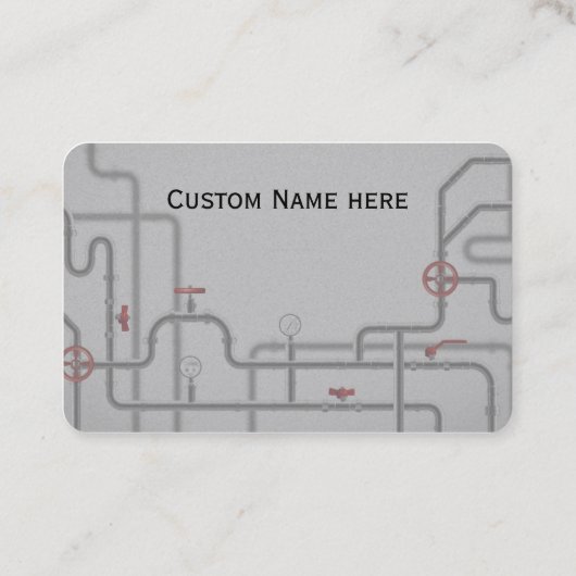 Aangepaste mechanische HVAC-stekker Visitekaartje (Achterkant)