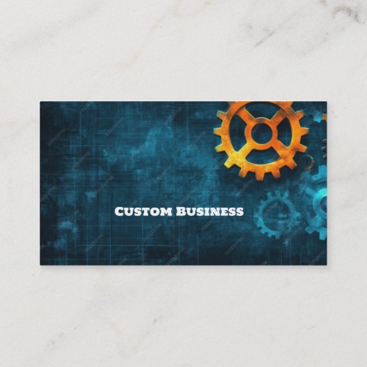 Aangepaste Mechanische Machinebouw Fabricating Visitekaartje (Achterkant)