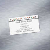 Aangepaste mechanische reparatie van kleine motore magnetisch visitekaartje (Voorbeeld)