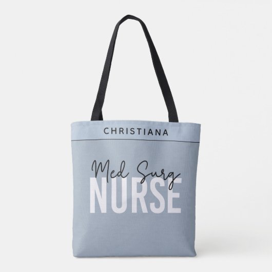 Aangepaste Med Chir Verpleegkundige | Medisch-Chir Tote Bag (Achterkant)