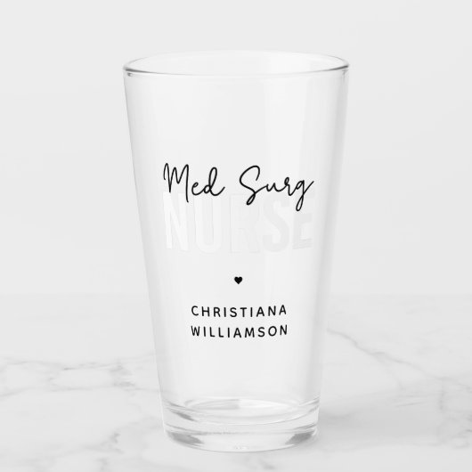 Aangepaste Med Surg Zurse | Medische chirurgische  Glas (Voorkant)