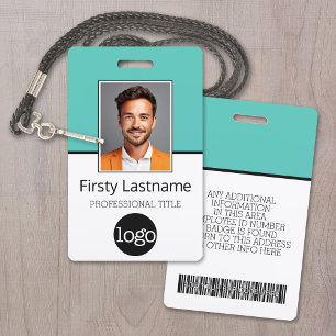 Aangepaste Medewerker - Foto, Bar Code, Logo, Naam Badge