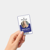 Aangepaste medewerker | Foto, functietitel, QR, na Badge (Handheld)